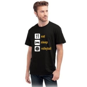 Koszulka siatkarska Eat sleep volleyball – męska Stedman