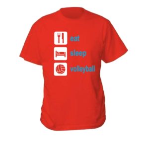 Koszulka siatkarska „Eat sleep volleyball” – męska Stedman