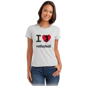 Koszulka siatkarska I love volleyball – damska Stedman