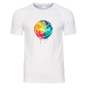 Koszulka siatkarska Kolorowa piłka – męska poliestrowa